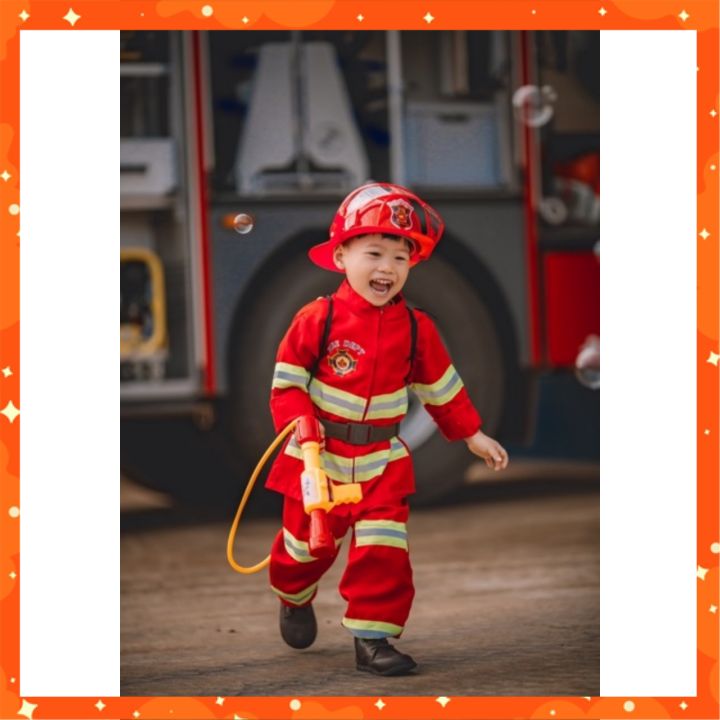 Đồ chơi nhập vai bé làm chú lính cứu hoả