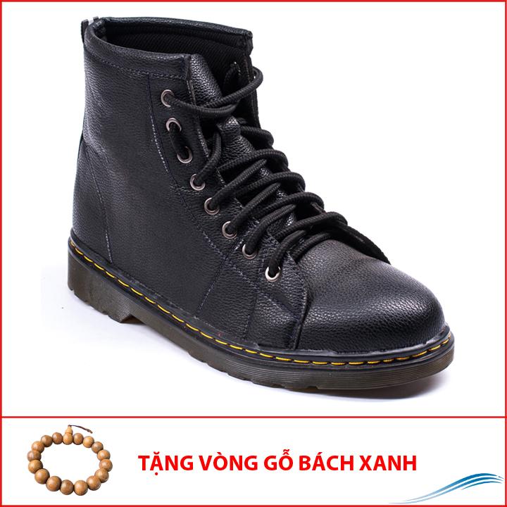 Giày Dr Nam Cao Cổ Khâu Đế Màu Đen - M89(GB)