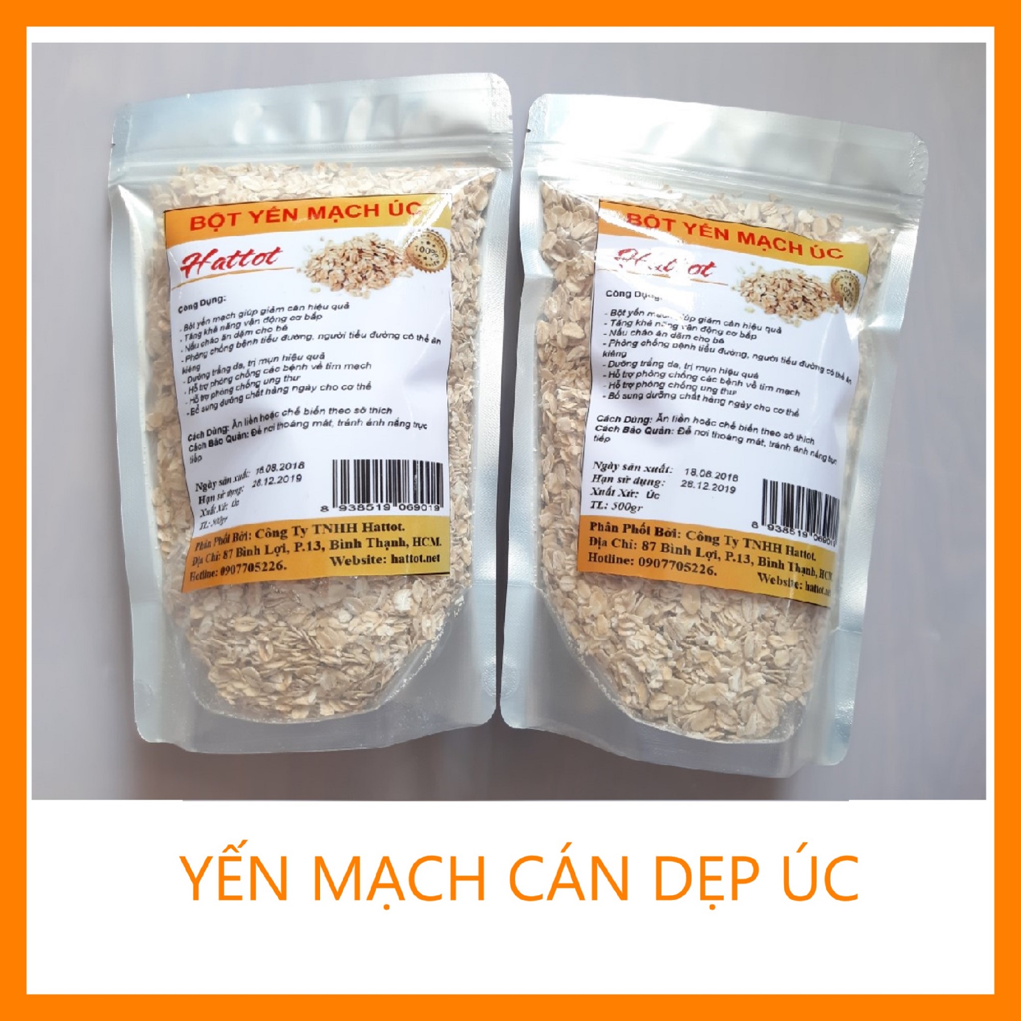 [HCM]Bột Yến Mạch Úc Cán Dẹp Nguyên Chất 2Kg