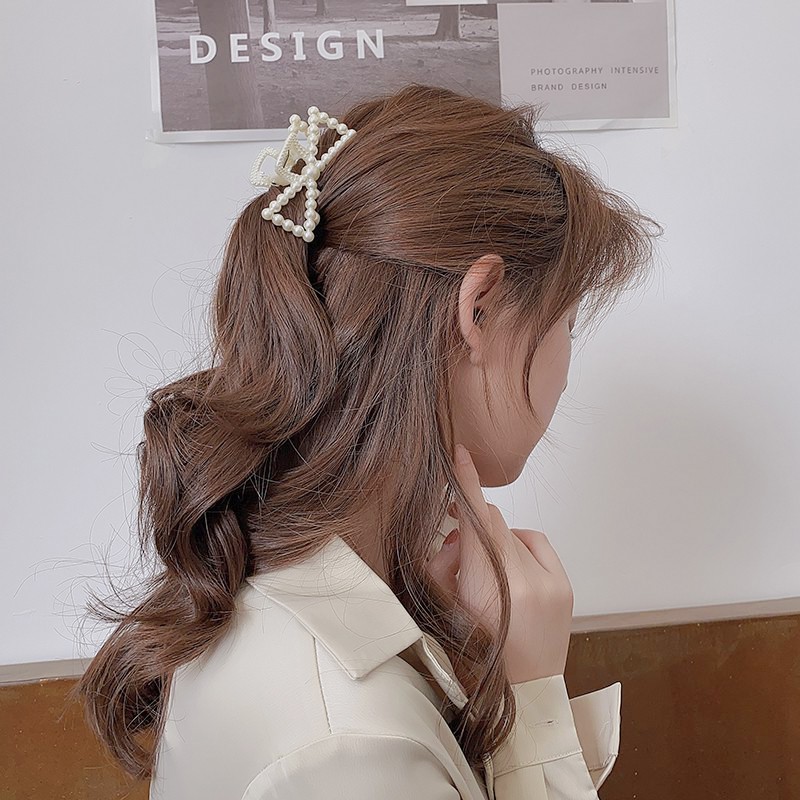 [KH ACC]Korean Style Pearl Bow Hair Clip