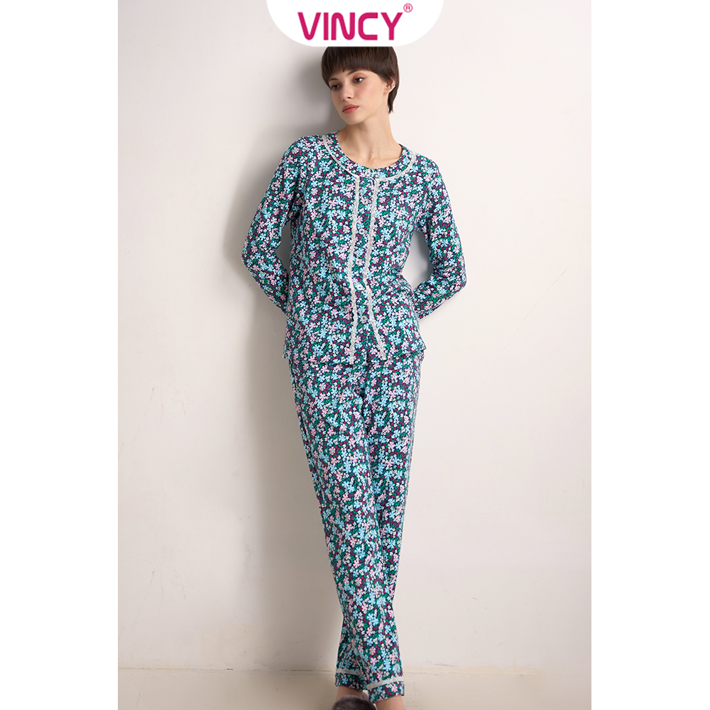 [Mua 3 giảm 20%, mua 2 giảm 15%]Bộ Đồ Thun Dài Nữ Vincy BTD130W31