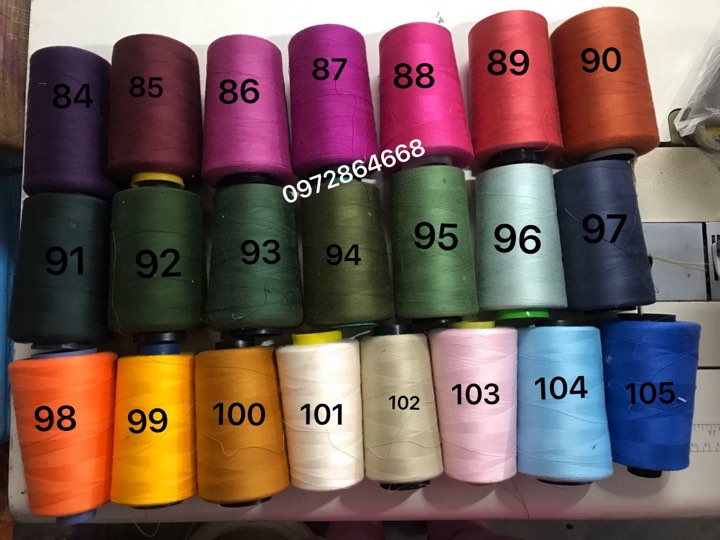 1kg ( 6 cuộn) CHỈ MAY CÔNG NGHIỆP