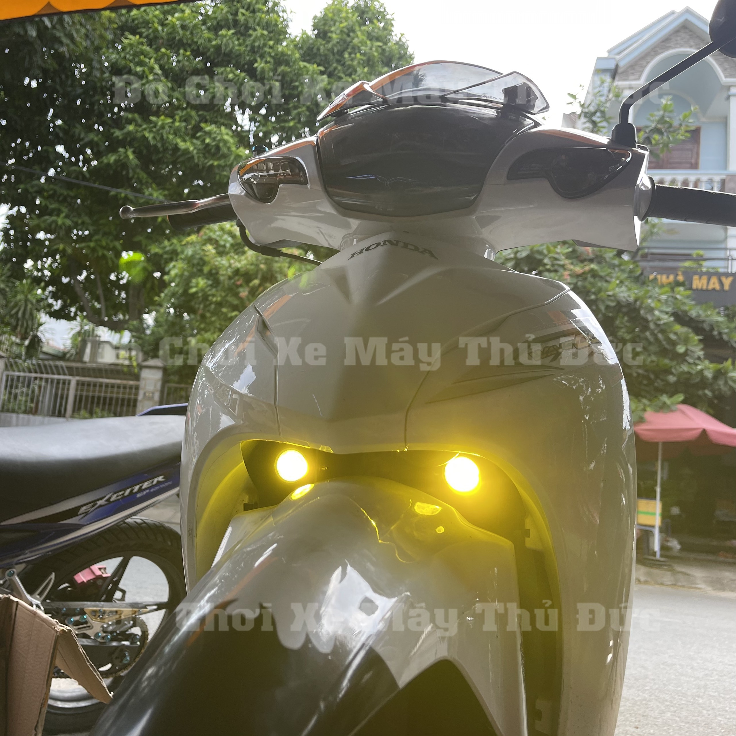 Pát Gắn Đèn Trợ Sáng Mini Wave, AB, SH, Vario, Raider...