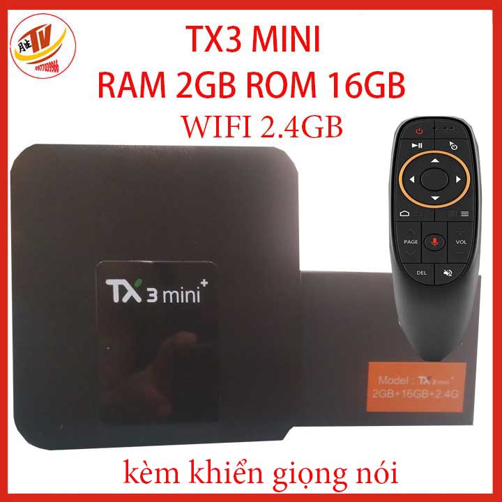 Android tivi box tanix tx3 mini - ram 2gb rom 16gb wifi 5g 2.4g android 9.0 - bluetooth 4.0 android tv box tx3