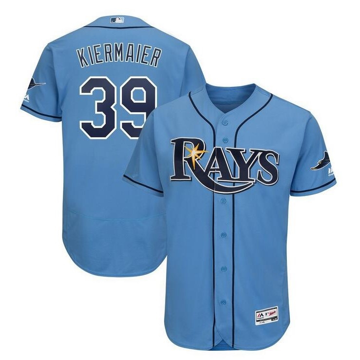 22/23 Top quality Mens Tampa Bay Rays 39 Kevin Kiermaier Baseball Jersey Blue White Navy Grey
