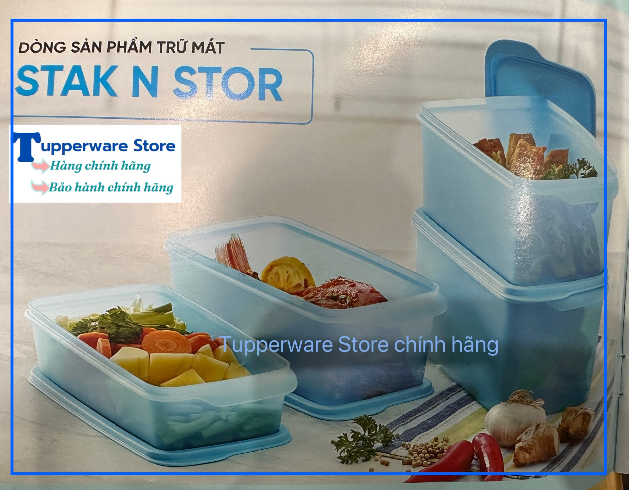 Hộp trữ mát Ocean Blue Tupperware