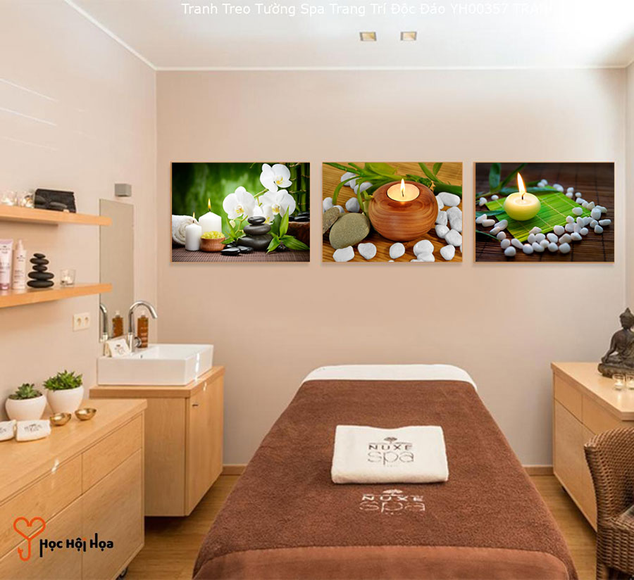 [FREE SHIP] TRANH 3D DÁN TƯỜNG SPA -SPA938- CÓ IN THEO YÊU CẦU -TRANH TRANG TRÍ SPA