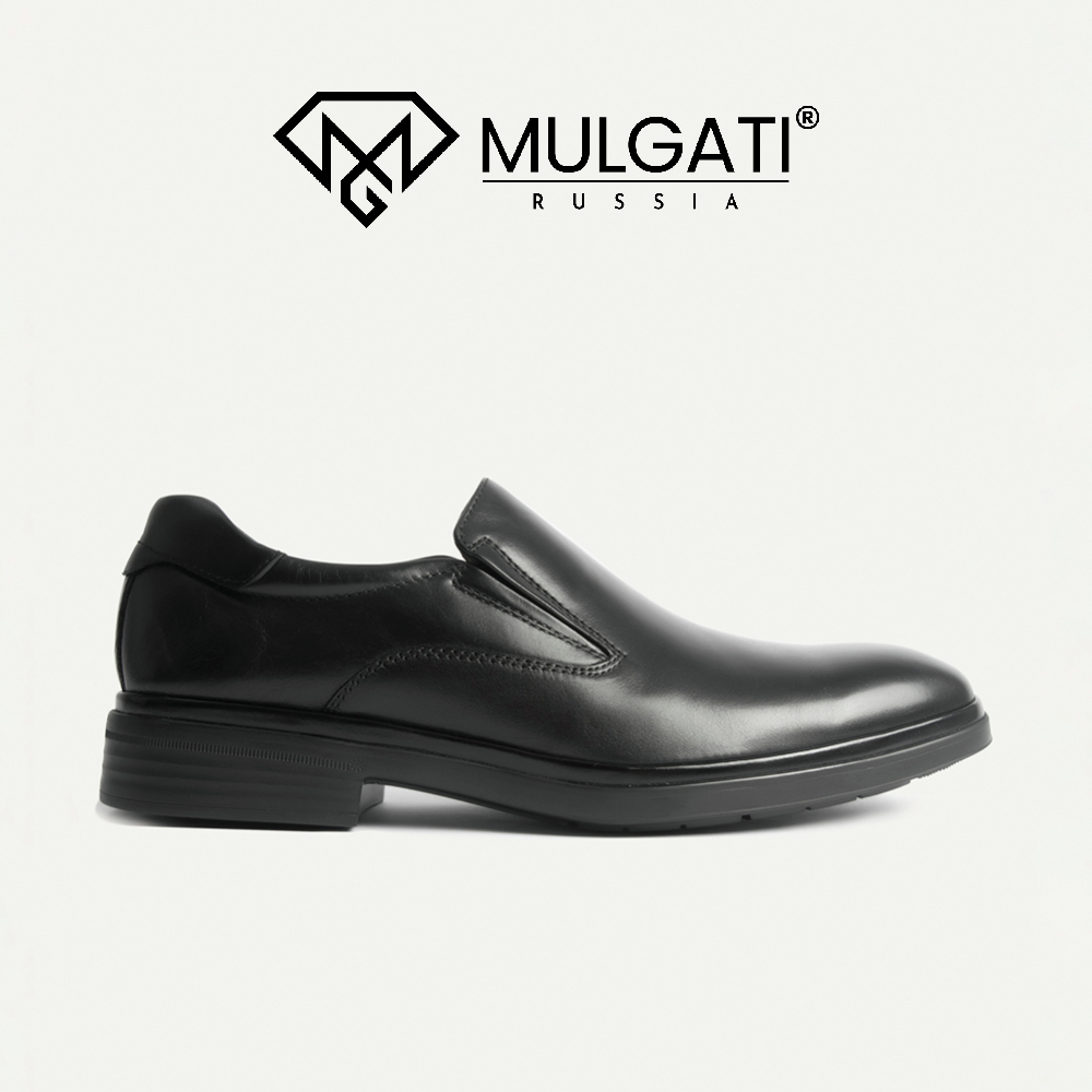 Giày tây nam MULGATI Basic Black không dây da trơn - SP17519-07