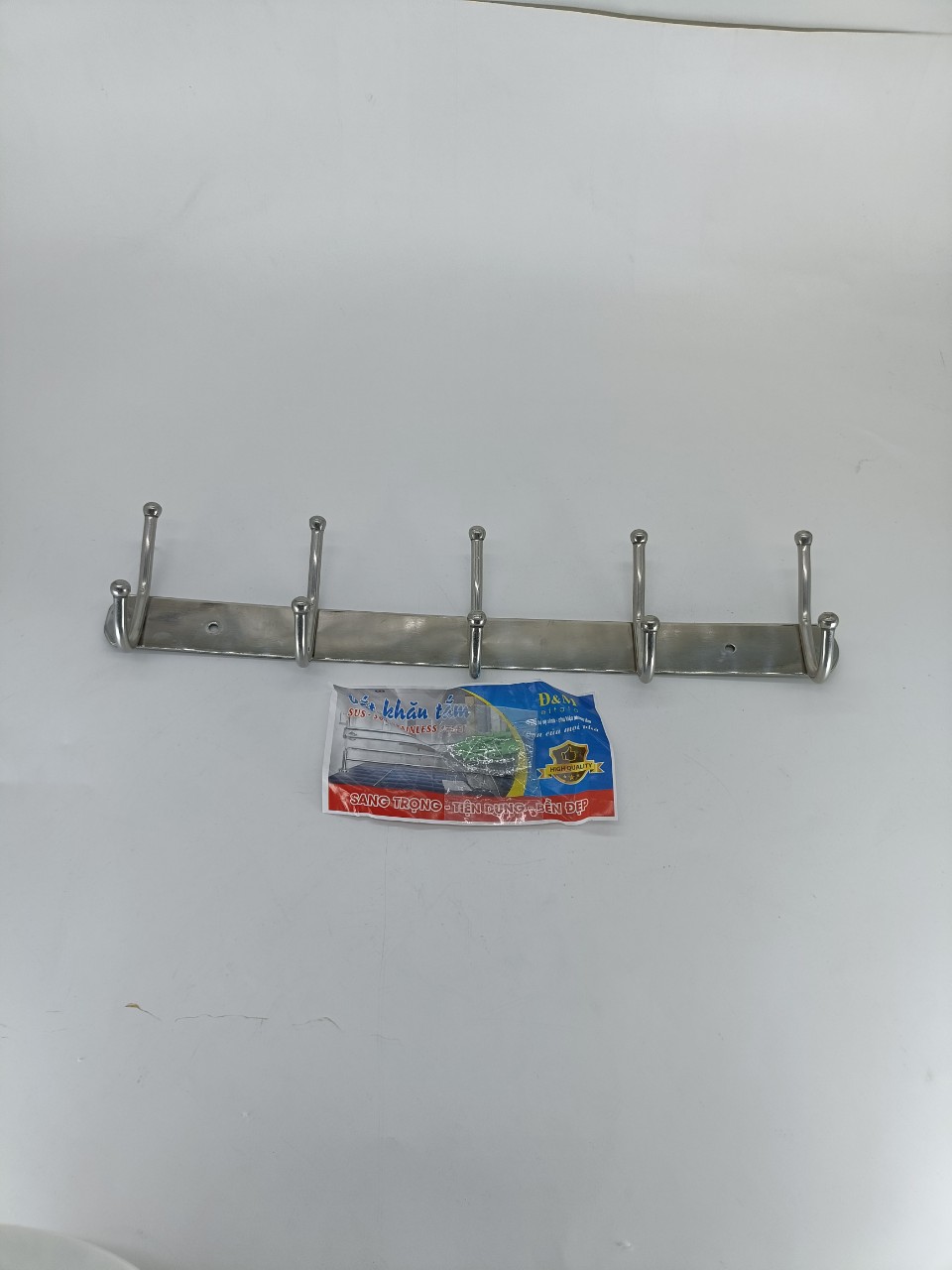 mắc quần áo 5 mấu chồn đầu inox 304