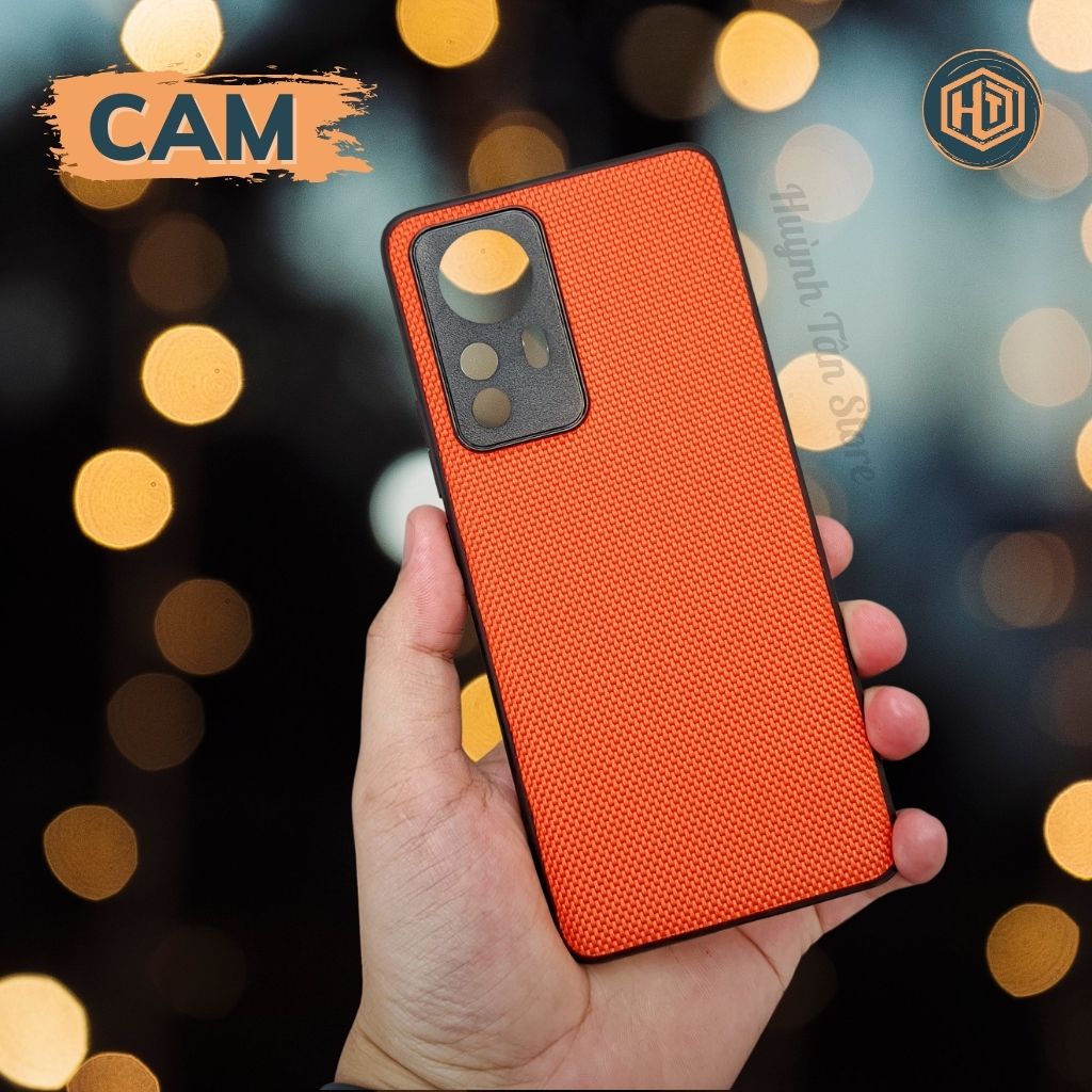 Ốp lưng mi 12, 12 pro vân VẢI NYLON nhiều màu chống bám vân tay bảo vệ camera phụ kiện điện thoại huỳnh tân store