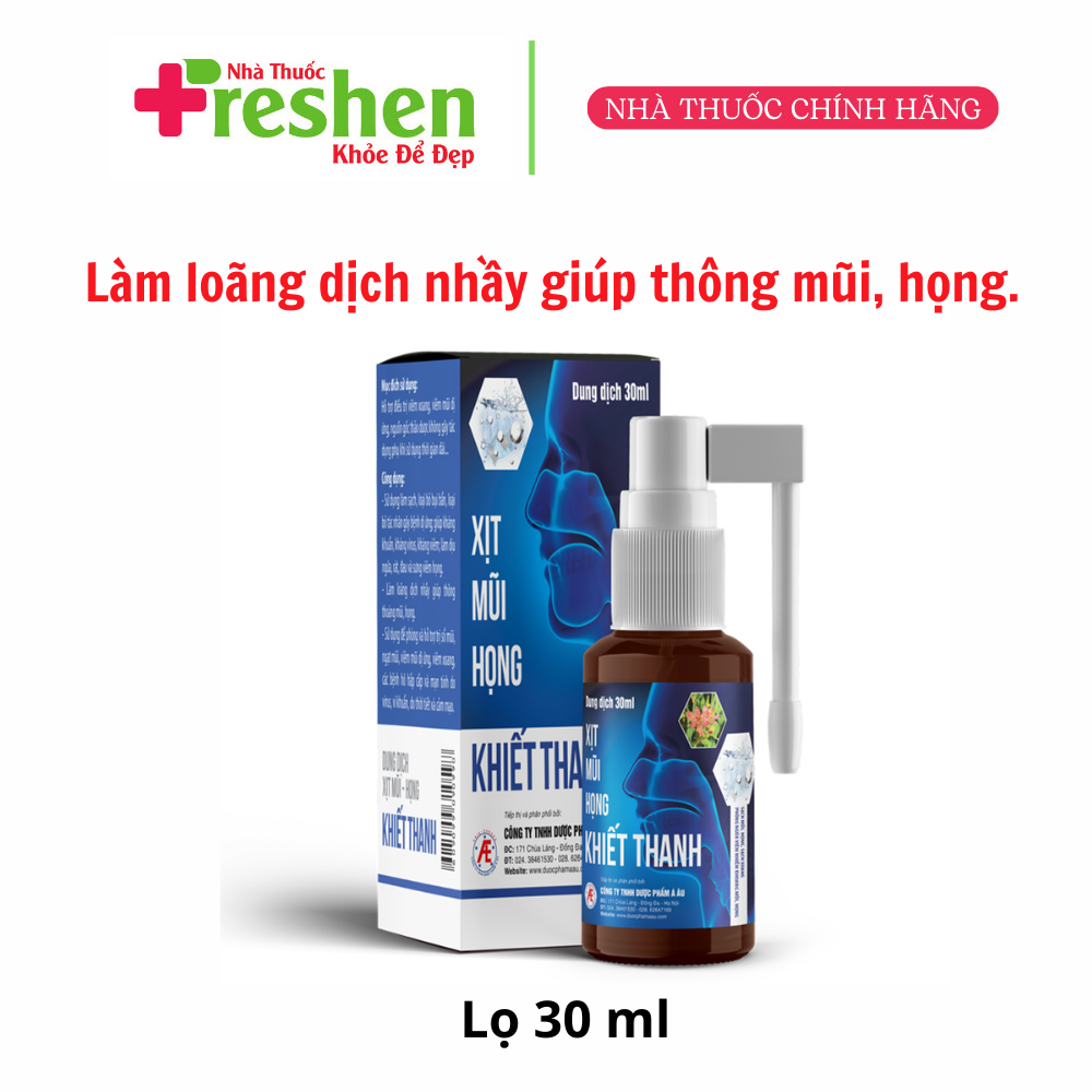Xịt mũi họng Khiết Thanh 30ml