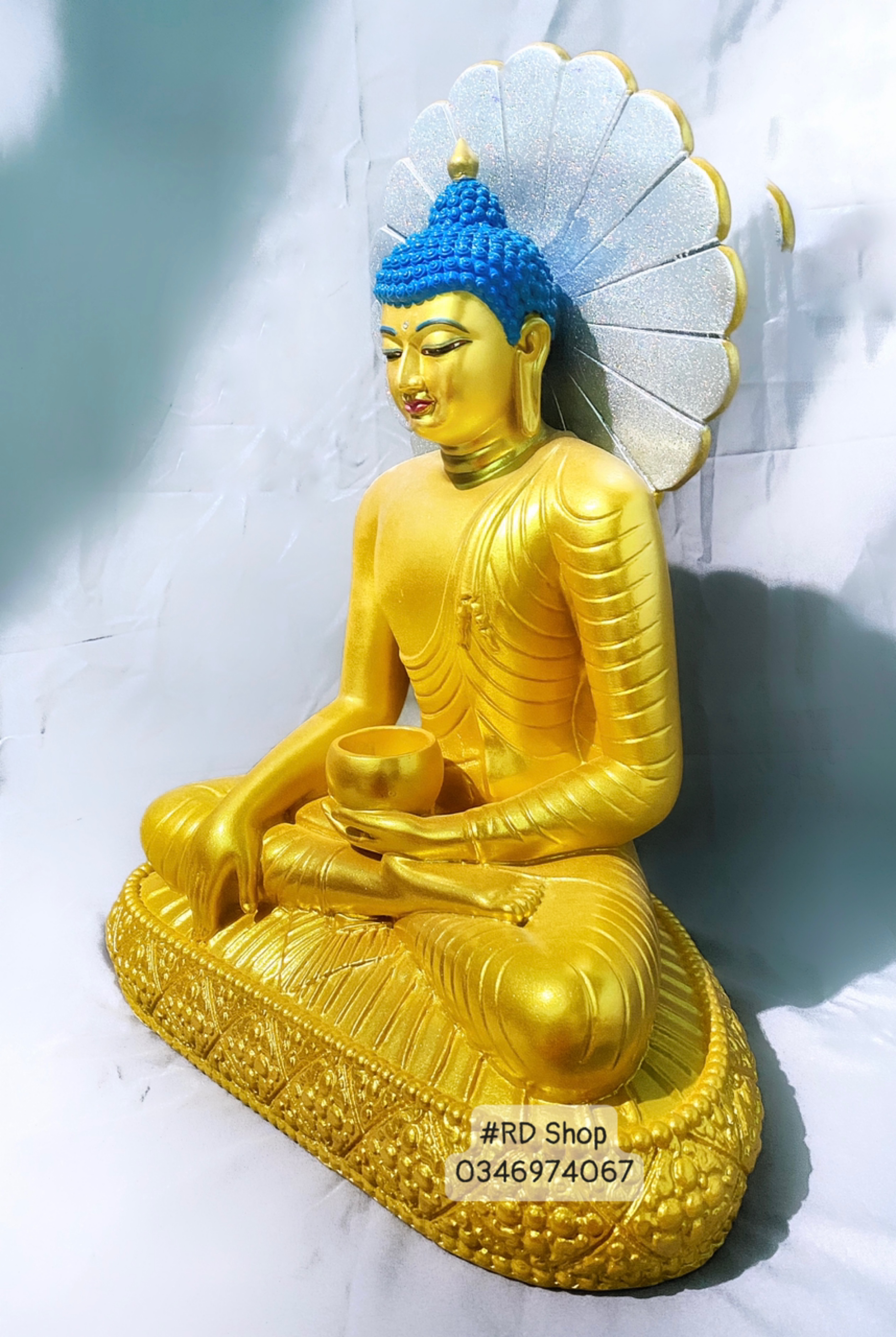 TƯỢNG PHẬT THÍCH CA 40CM_BỘT ĐÁ[BIÊN HÒA]