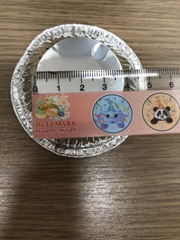 Chén giấy bạc đế tart 207 size 7cm x 4cm x 2.2cm