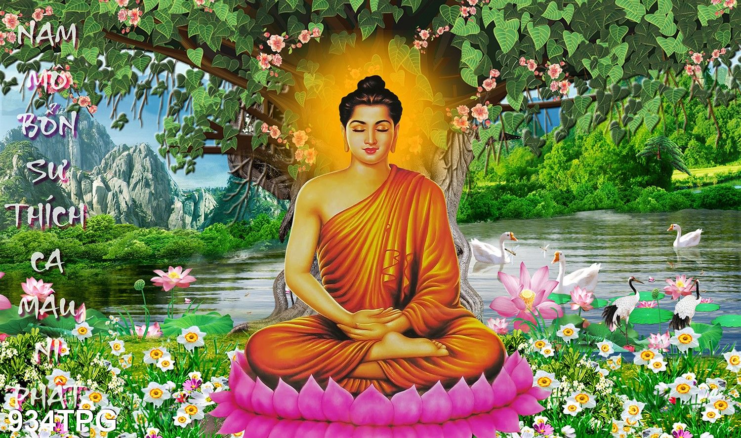 TRANH DÁN TƯỜNG 3D PHẬT - TRANH DÁN BÀN THỜ PHẬT