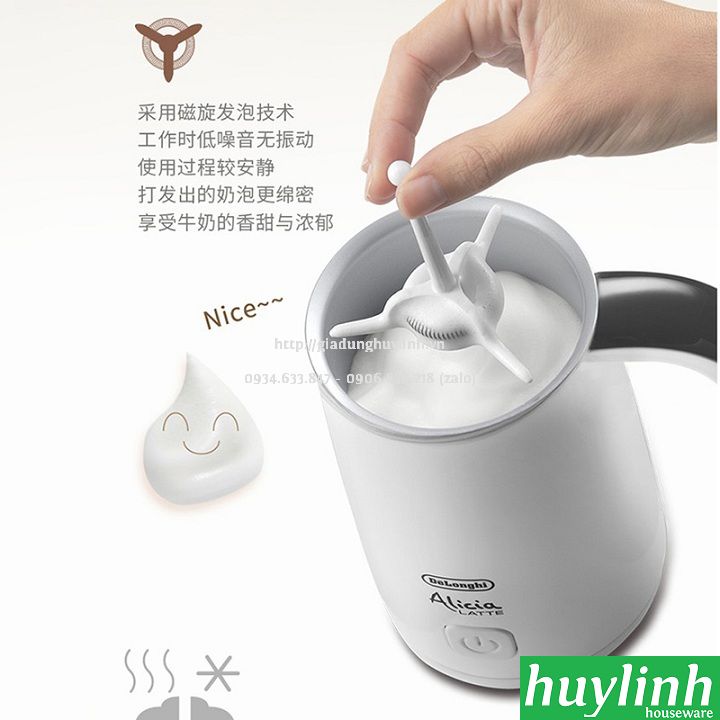Máy đánh sữa tạo bọt Delonghi Alicia EMF2