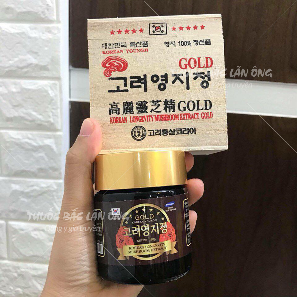 Cao Linh Chi Hàn Quốc YoungJi (Hộp Gỗ Trắng 3 lọ)