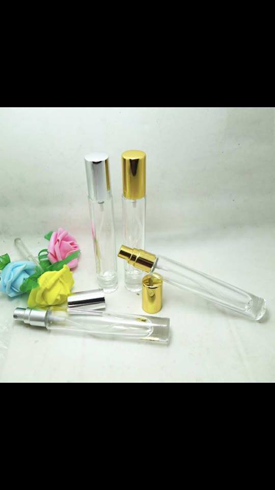 Lọ chiết nước hoa trụ tròn dài 10ml (Vỏ chiết nước hoa/Ống chiết nước hoa/Chai chiết nước hoa)