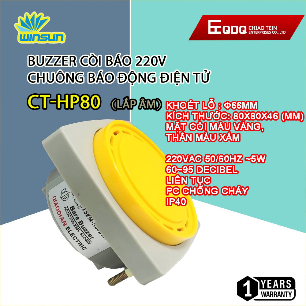 Còi báo 220V Chuông báo động điện tử