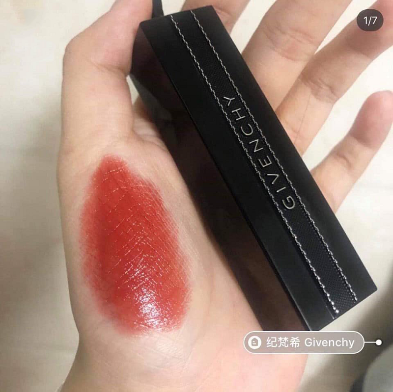 [HCM]Son Givenchy số 11 Rouge Interdit Satin Lipstick Orange Underground