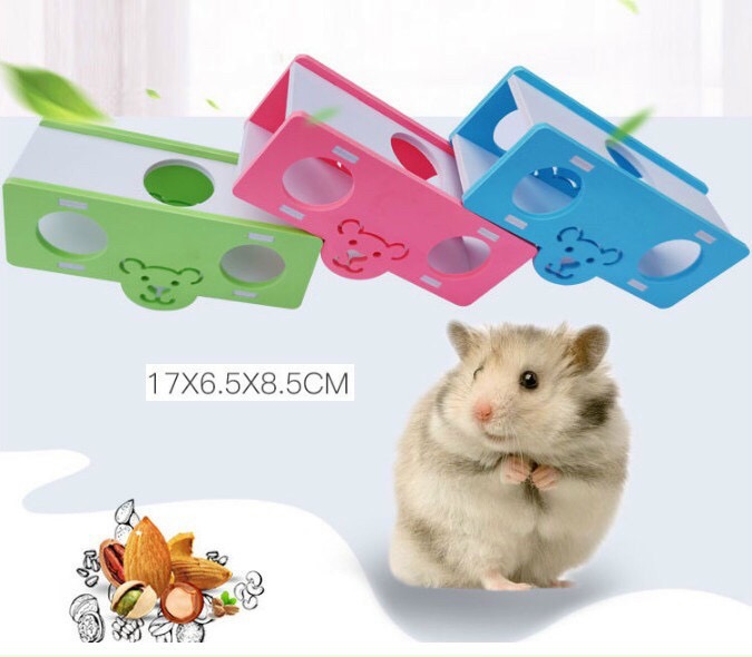 Đồ chơi cho Hamster - Bập bênh ống chui