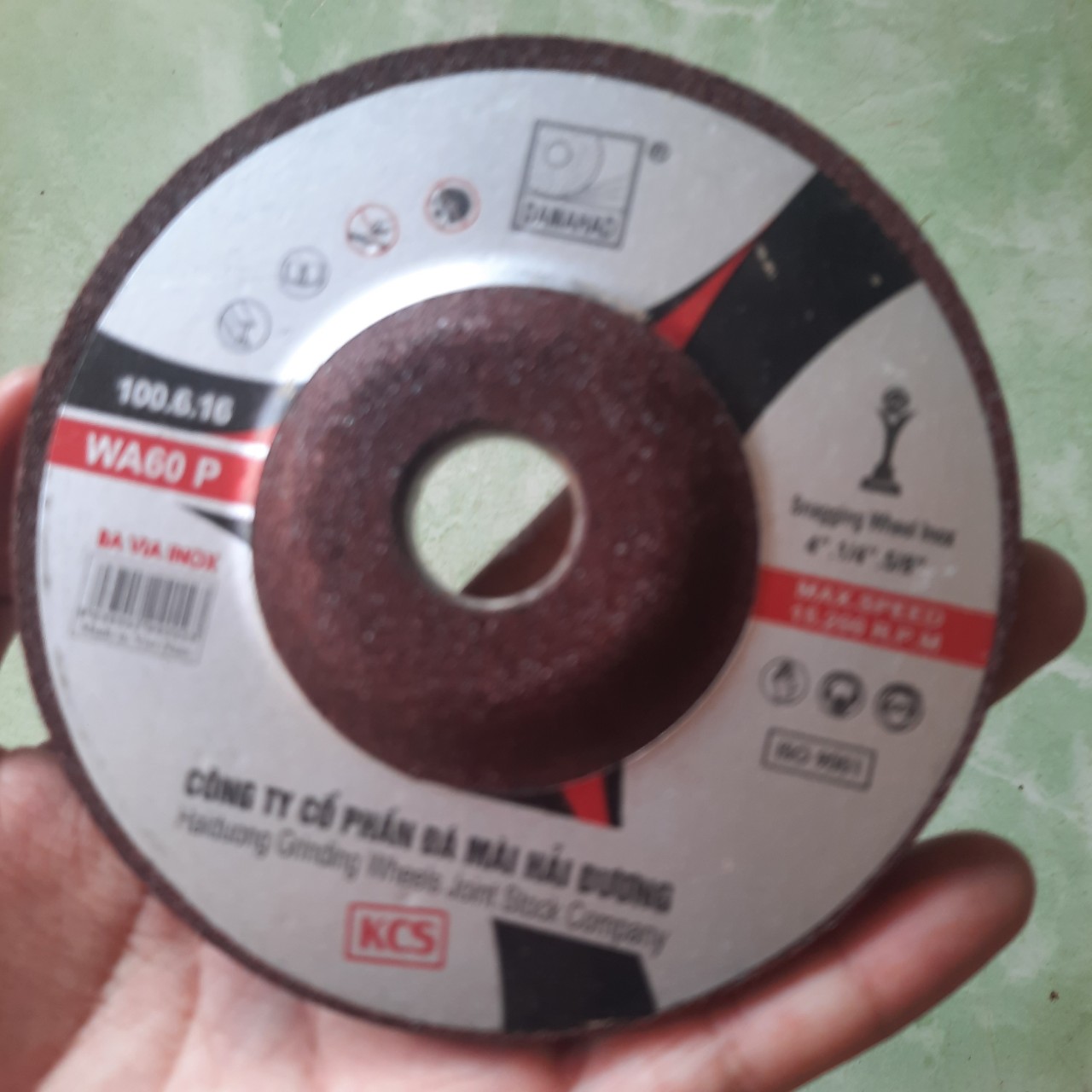 Combo 5 viên đá mài Hải Dương 100x6x16mm