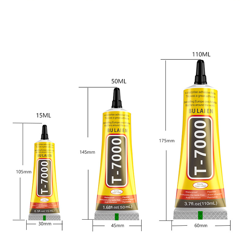 Keo dán T7000 màu đen dán màn hình điện thoại dán đồ thủ công và dán đa năng
