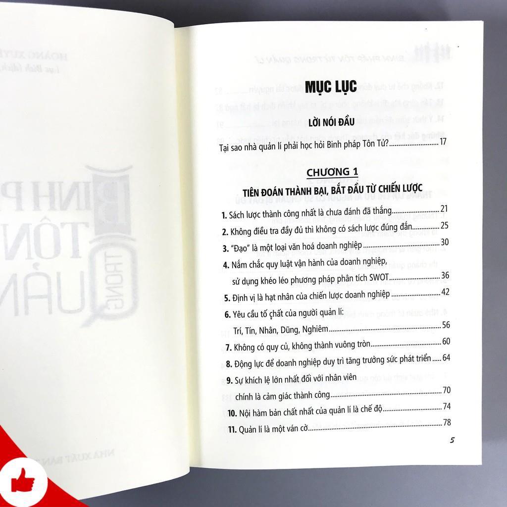 Sách - Binh Pháp Tôn Tử Trong Quản Lí + Tặng Bookmark