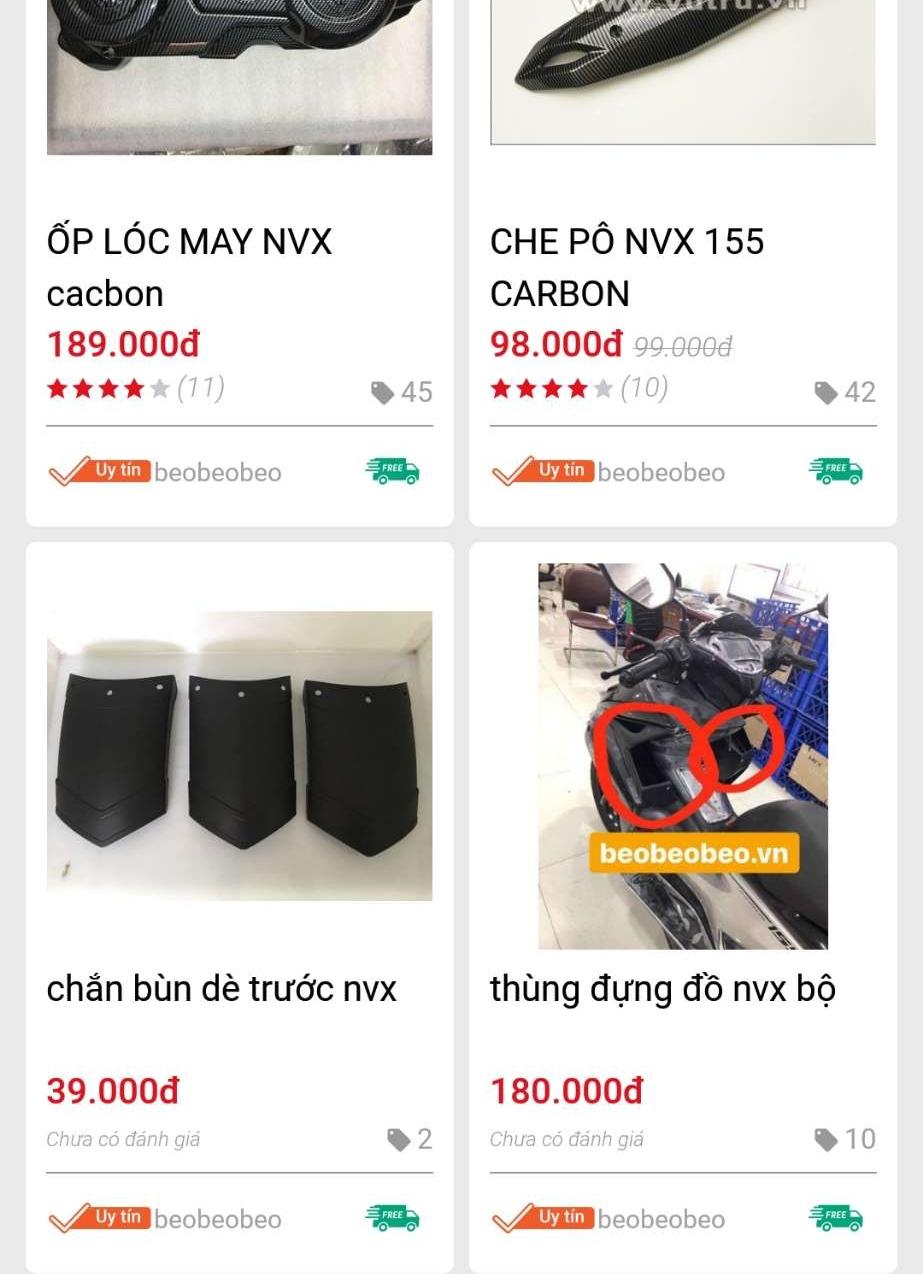 thùng đựng đồ nvx