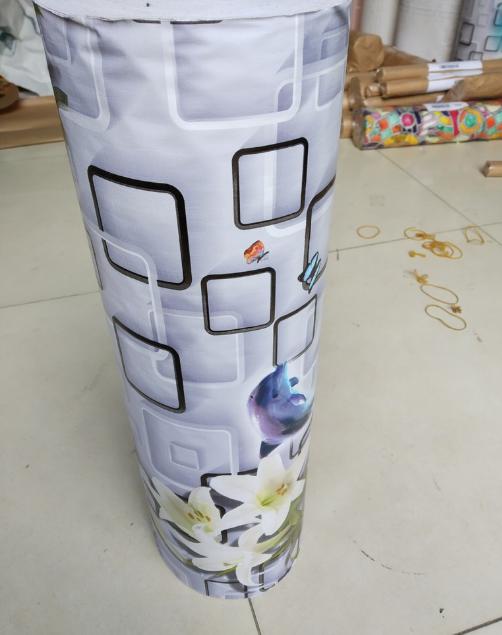 [HCM]Cuộn 20m giấy dán tường cá heo xanh nền trắng khổ 45cm keo dán sẵn. Chất liệu PVC không thấm nước bền màu không độc hại.