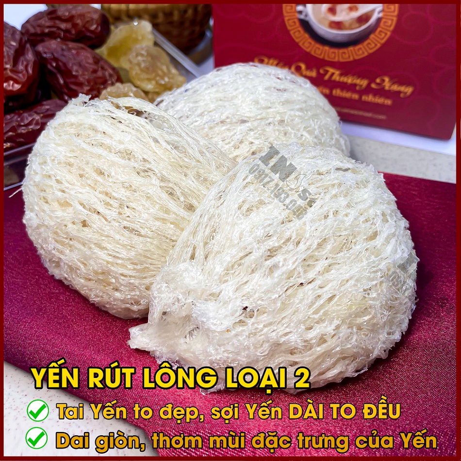 Yến rút lông siêu sợi & chân yến tinh chế nguyên chất _ yến sào rút lông khánh hòa inest