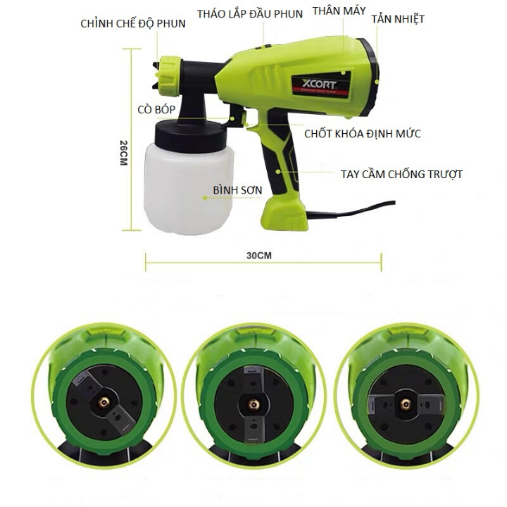 Máy phun sơn cầm tay 500w