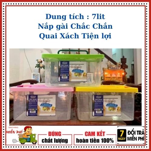 [HCM]Hộp nhựa đa năng 7lit.