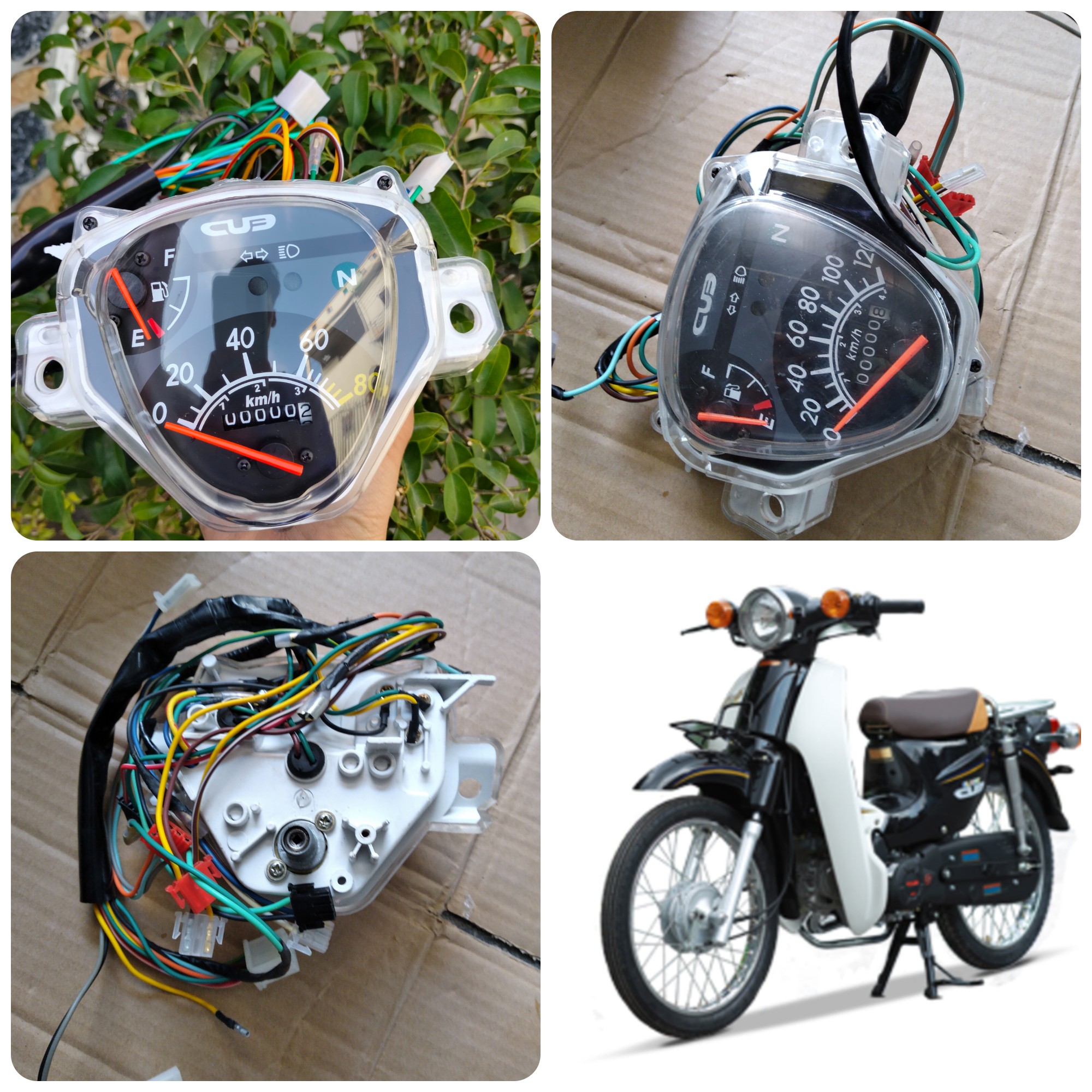 Đồng hồ xe cub tàu 81 đời mới -nn