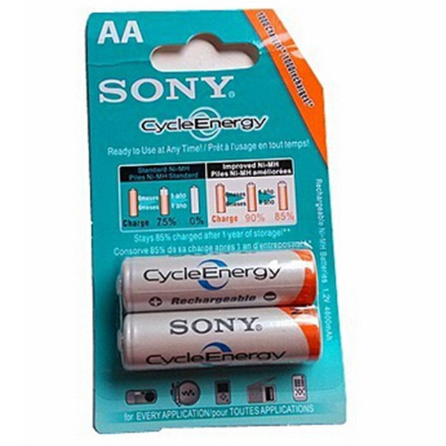 Pin sạc sony 2a 4.600mah - 1 vỉ 2 viên