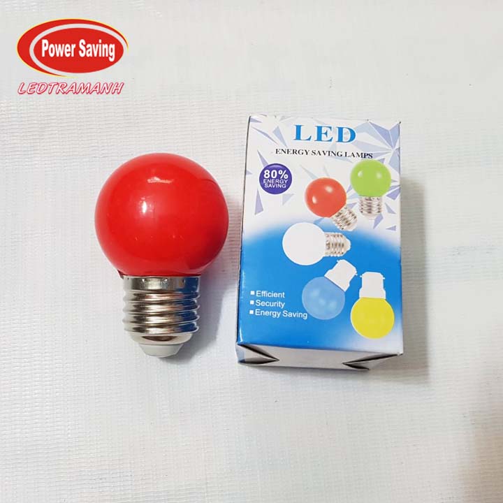 Combo 10 bóng đèn led màu 1W A40
