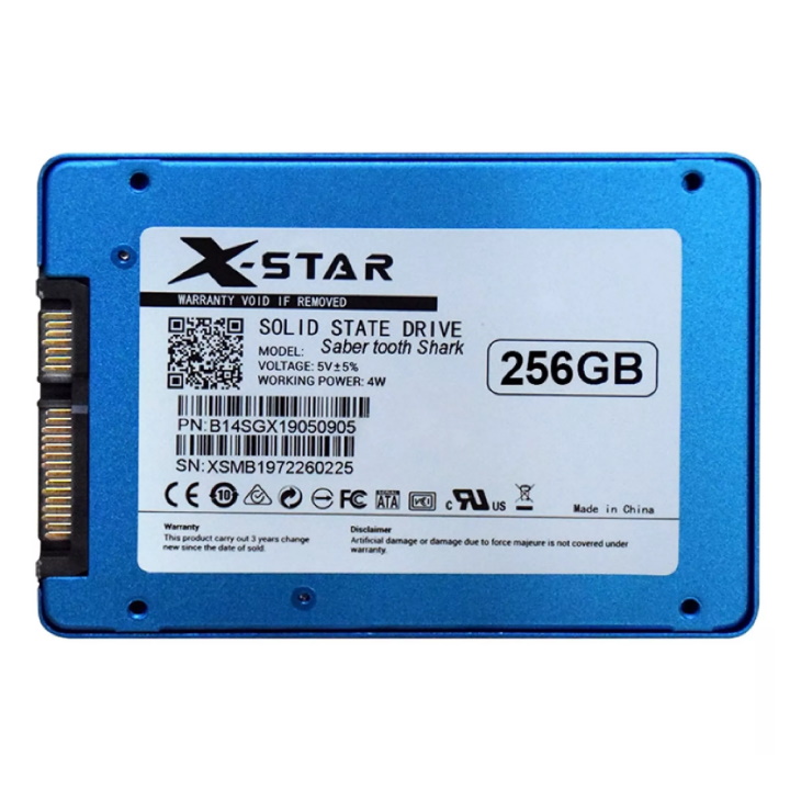 Ổ cứng SSD 256GB XSTAR SATA3 - Bảo hành 36 tháng