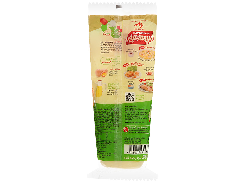 Sốt mayonnaise Ajimayo chai (130g-260g)