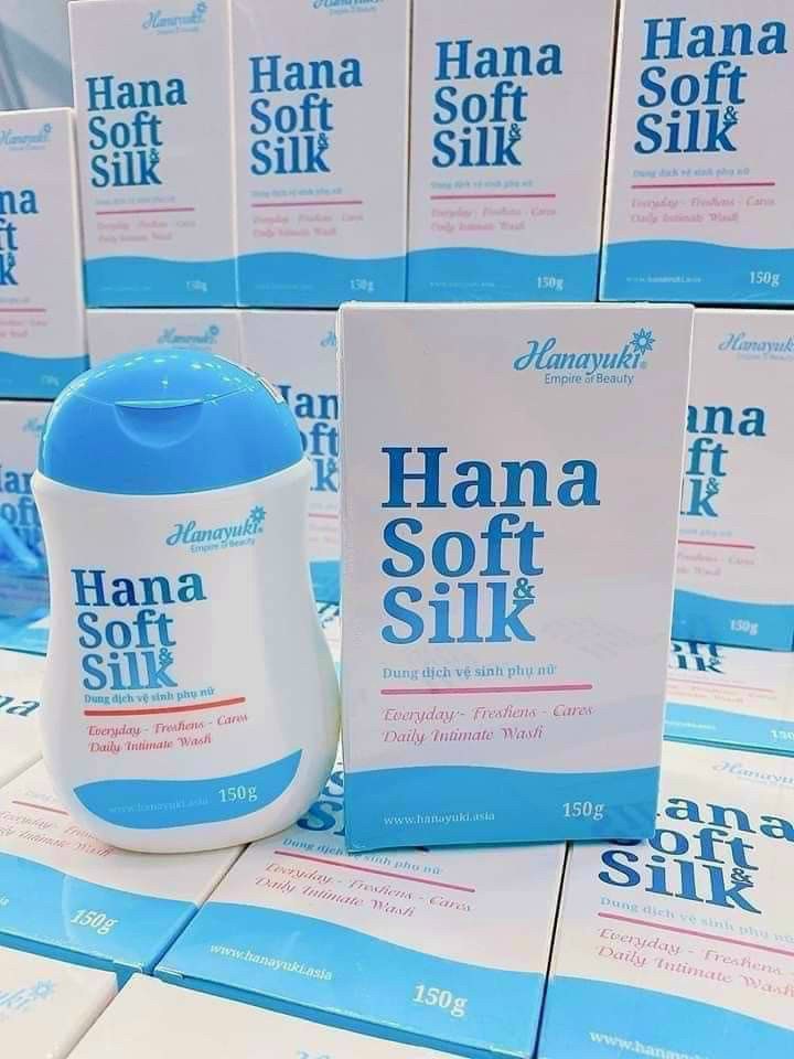 Dung dịch hana soft silk 150g (xã kho date 7/2023 chinh hang )