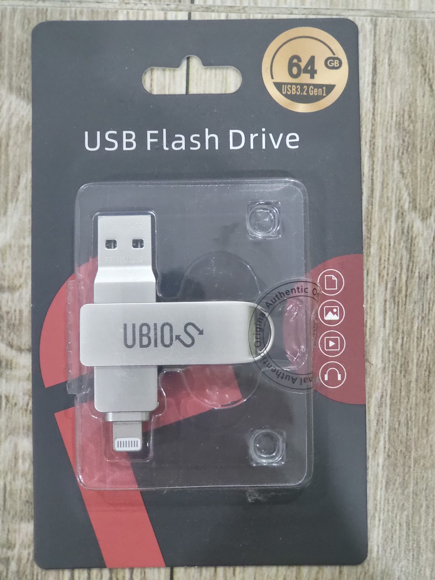 Ổ USB OTG  Bộ nhớ Flash 64GB 2 trong 1 Lightning USB-A 64GB cho iPhone  Laptop tốc độ cao - MixASale