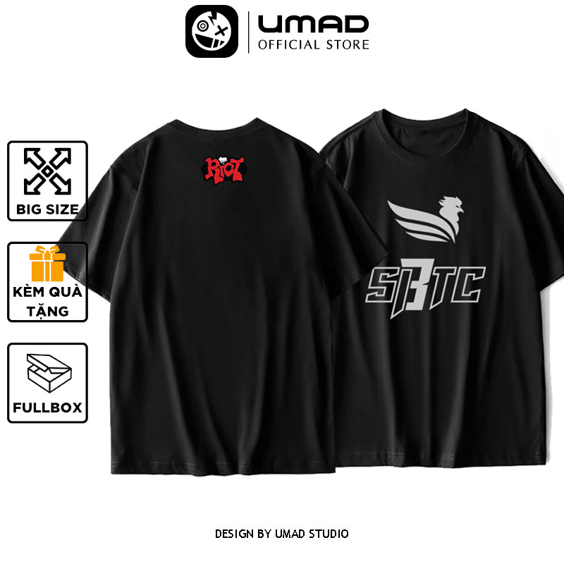 Áo thun nam UMAD bigsize 100kg (3XL, 4XL) cổ tròn tay ngắn phản quang Game Liên minh LOL SBTC cao cấp team game thủ esport gamer