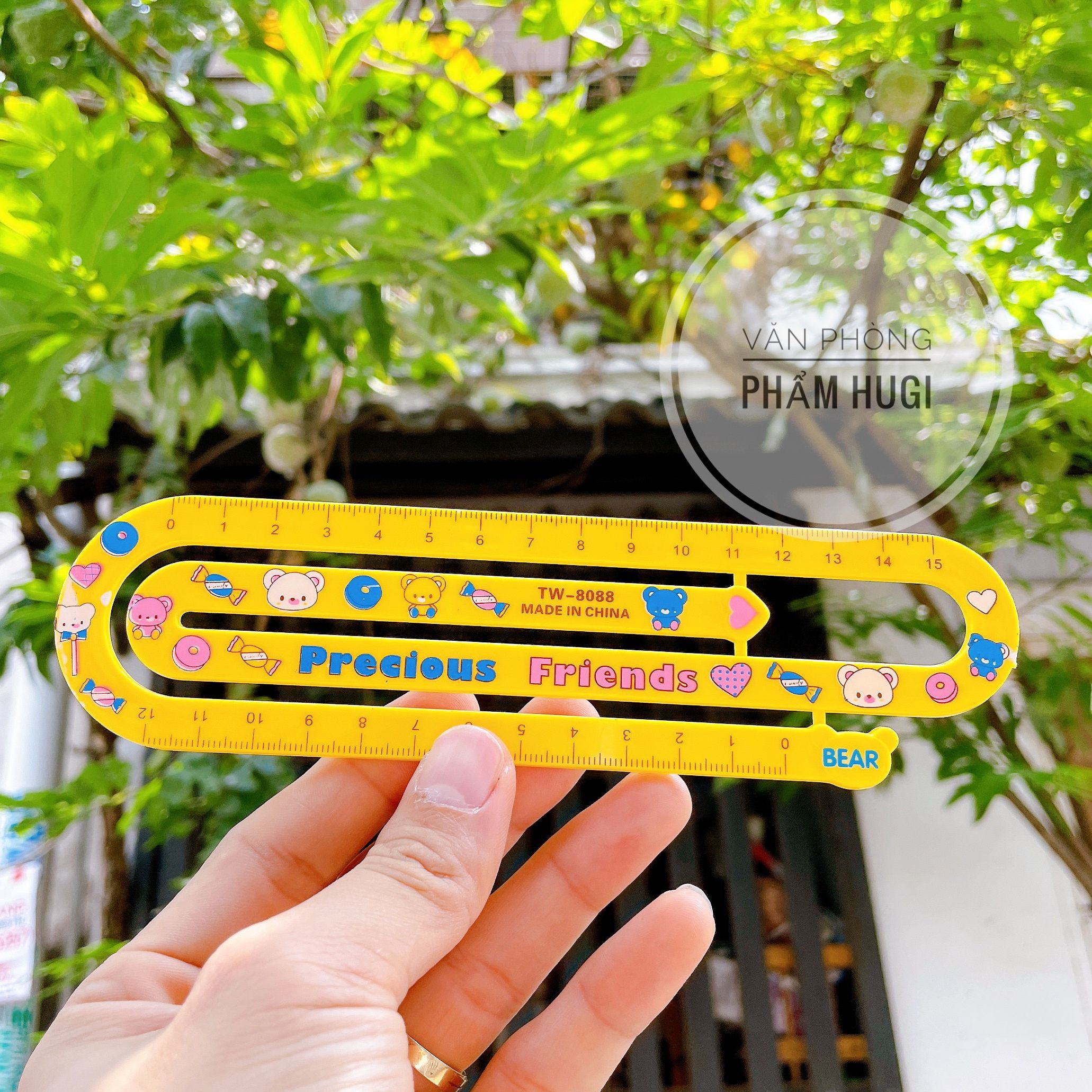 Straightedge plastic hard 15cm cute designs (tw-8088)