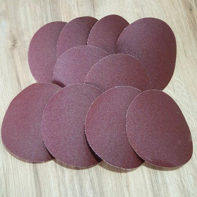 [HCM]Bộ 10 Miếng Giấy Nhám Tròn Mặt Trái Nỉ Để Dán Vào Phớt (Đế) 125mm
