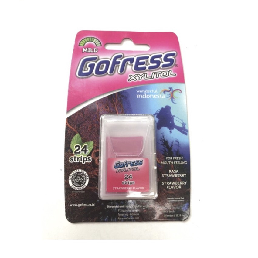 Kẹo Lá Ngậm Thơm Miệng Gofress (Vỉ 24 Lá)