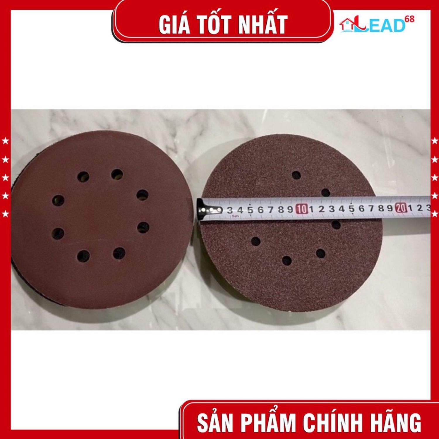 Giấy nhám ,giấy giáp tròn đế lông phi 180 (hàng chuẩn)