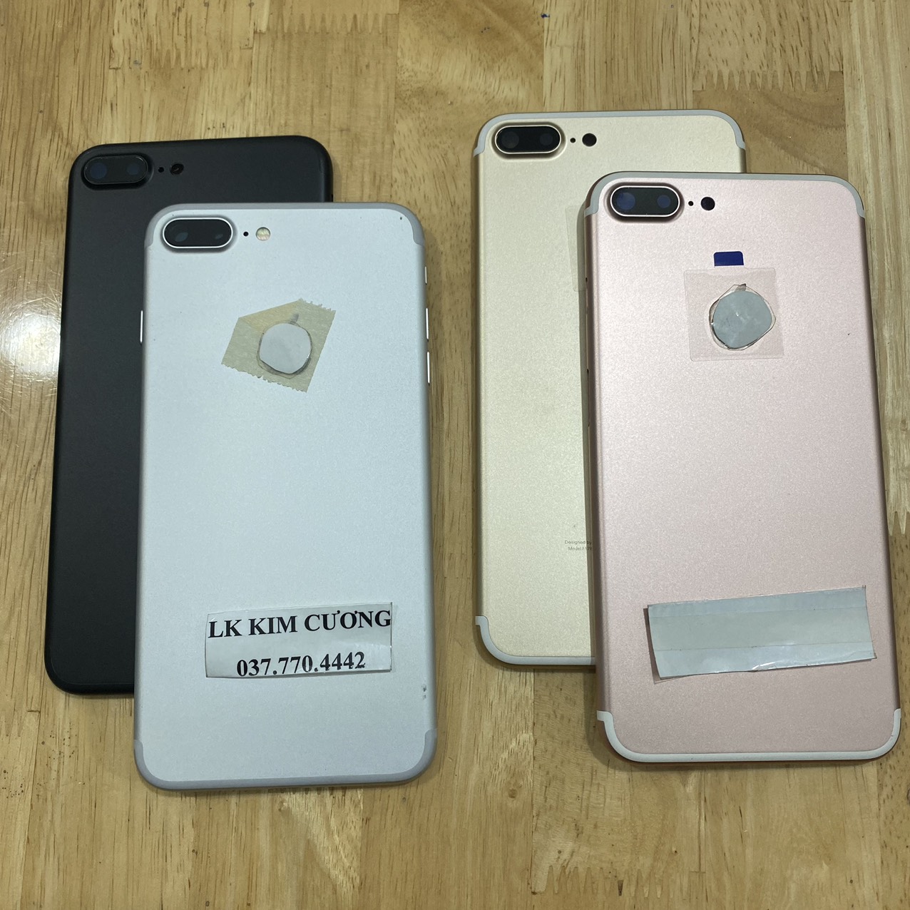 Bộ vỏ thay thế IP 7 PLUS ZIN (TEM ĐỎ)