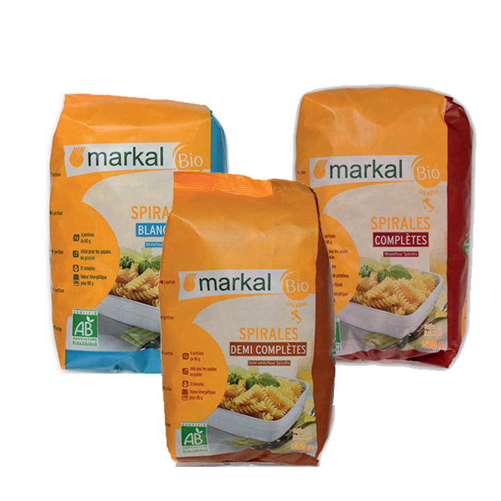Mì xoắn lứt hữu cơ Markal 500g
