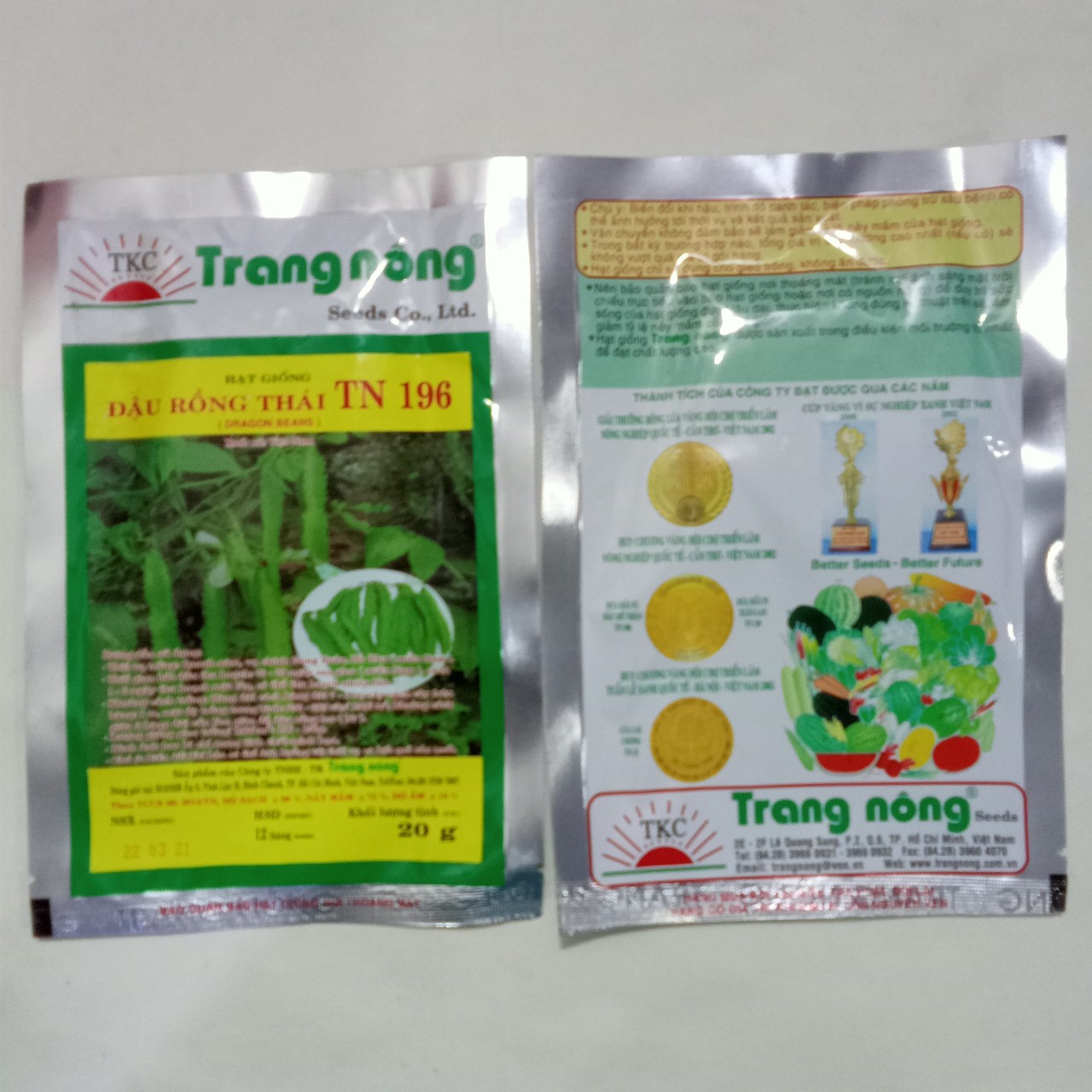 Hạt giống đậu rồng trang nông tn 196