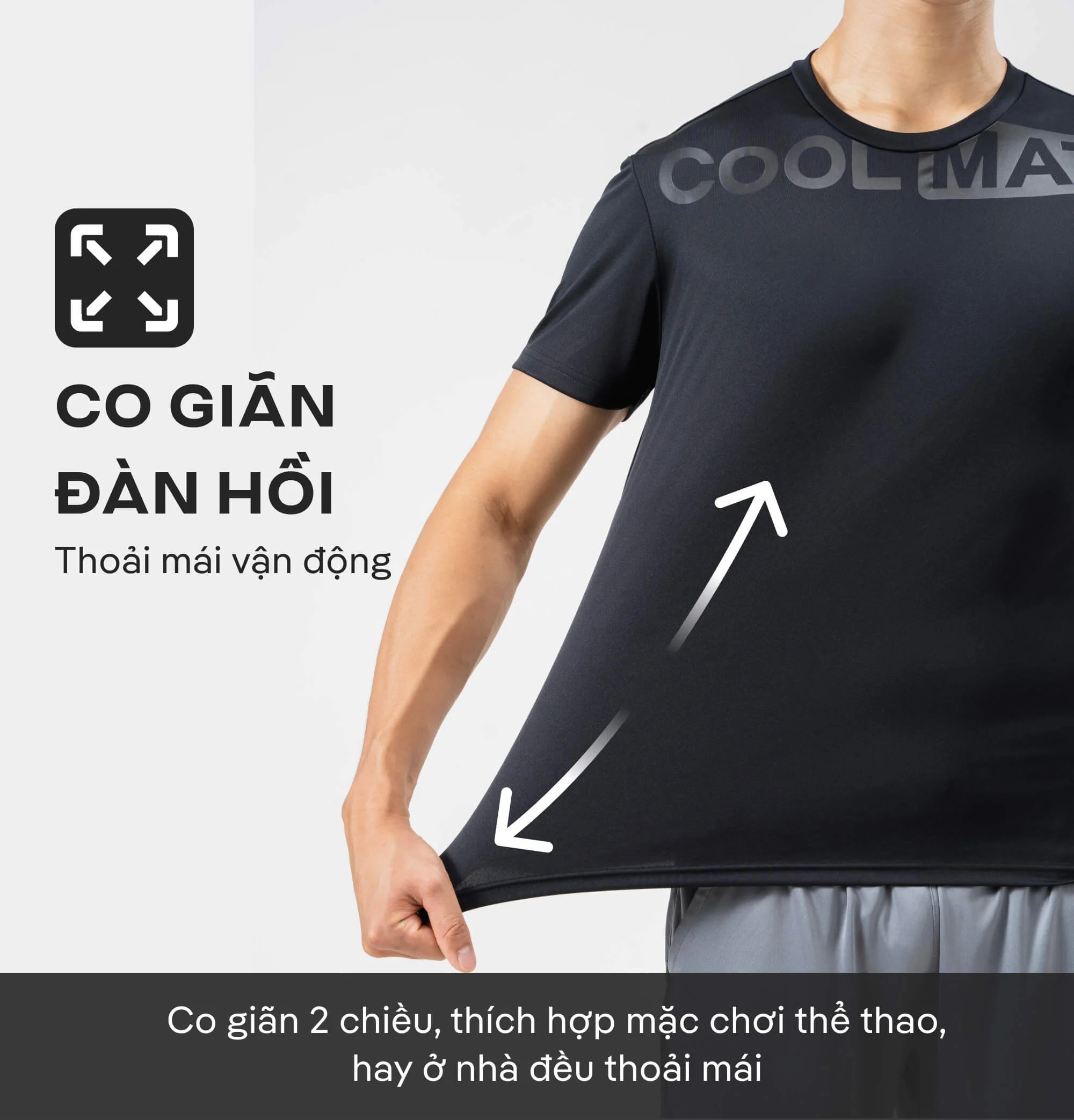 [GIÁ TỐT][OUTLET - KHÔNG ĐỔI TRẢ]Áo T-Shirt thể thao Active logo - Coolmate