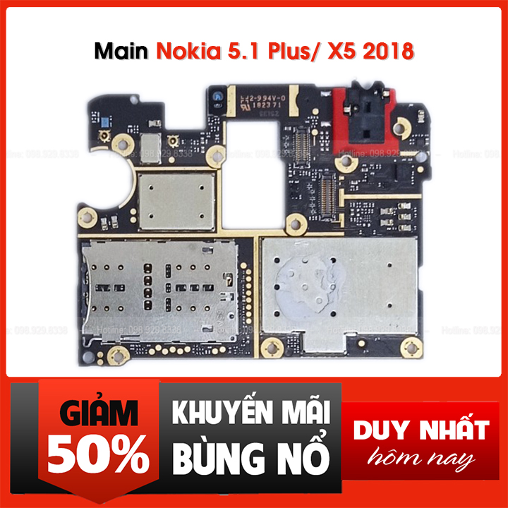 Main nokia x5/ 5.1 plus - bo mạch mainboard điện thoại nokia x5 / 5.1 plus+