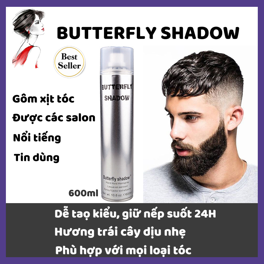 Khám phá Gôm xịt tóc Butterfly Shadow, sản phẩm giúp giữ nếp tóc lâu mà không gây bết dính. Chỉ cần một lần sử dụng sẽ thấy sự khác biệt. Hãy trải nghiệm và cảm nhận bạn nhé.